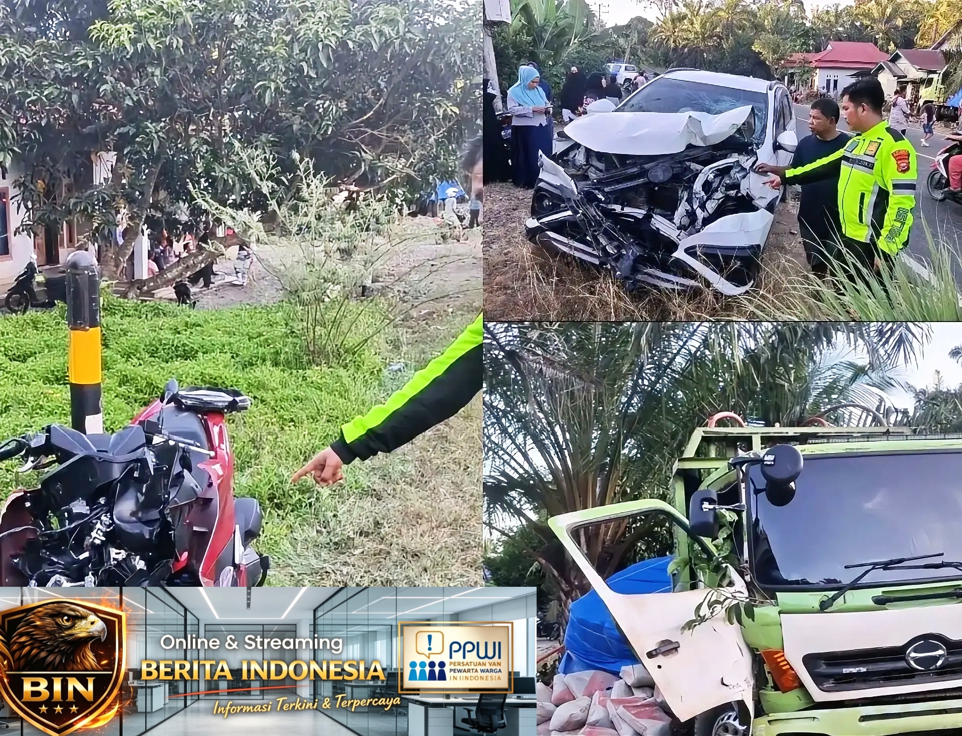 Fuso Angkutan Semen Mundur di Tanjakan Jalinsum Mukomuko, Seorang Perempuan Tewas