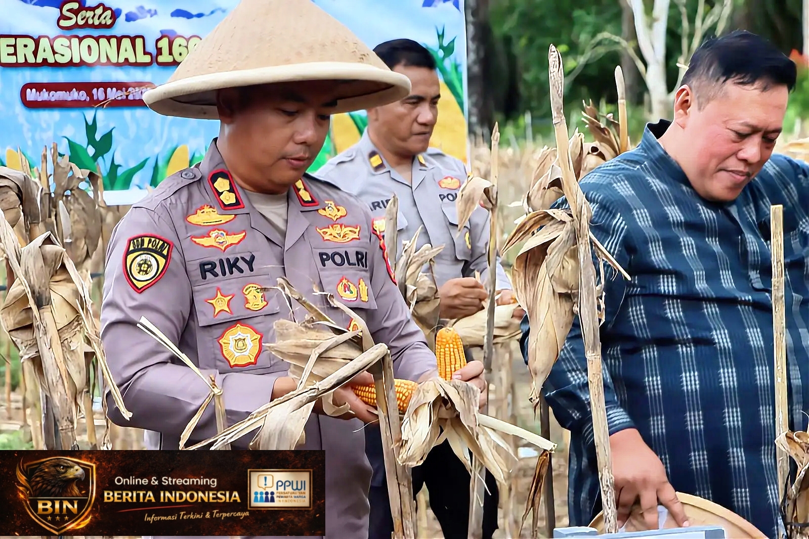 Polres Mukomuko Menggelarkan Panen Raya Jagung Serentak,Groundbreaking 10 Gudang Pangan Dan Lounching 166 SPPG Polri