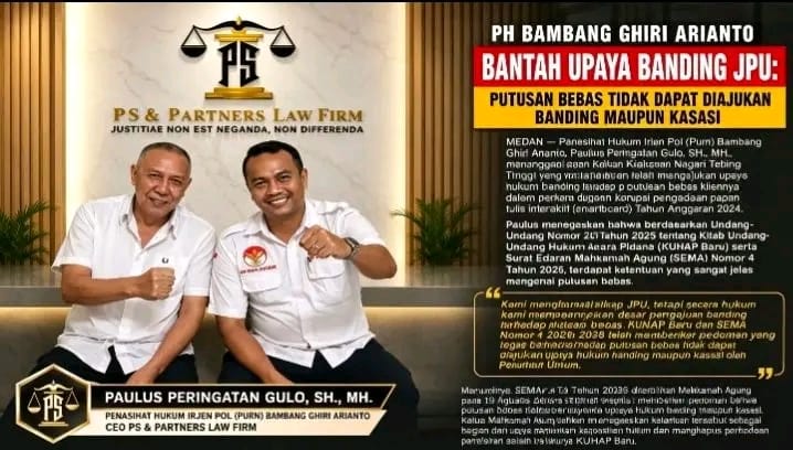 JPU AJUKAN BANDING — PH BAMBANG GHIRI: BERTENTANGAN HUKUM!