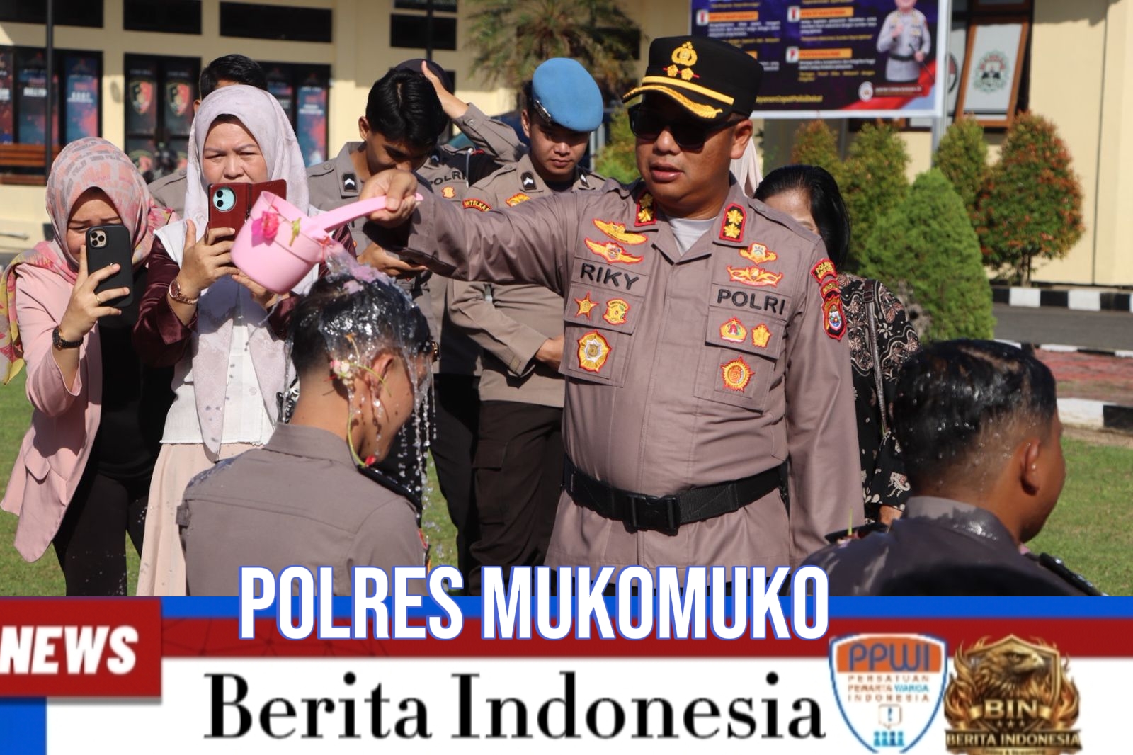 30 Personel Polres Mukomuko Naik Pangkat